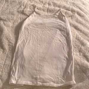 White Tank Top with Built-in Bra